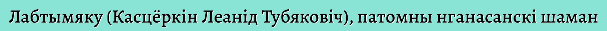 Лабтымяку (Касцёркін Леанід Тубяковіч), патомны нганасанскі шаман