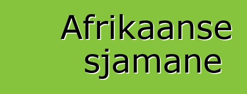 Afrikaanse sjamane