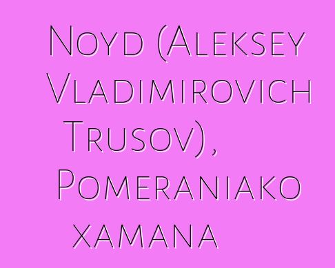 Noyd (Aleksey Vladimirovich Trusov), Pomeraniako xamana