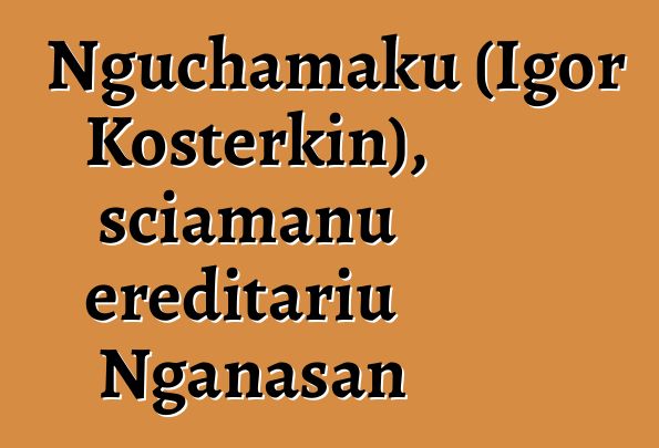 Nguchamaku (Igor Kosterkin), sciamanu ereditariu Nganasan