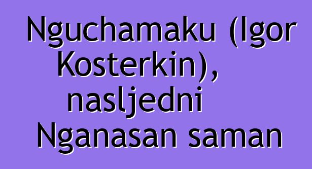 Nguchamaku (Igor Kosterkin), nasljedni Nganasan šaman