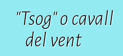 "Tsog" o cavall del vent