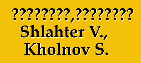 巫术的心理动力学，或对悖论的介绍。 Shlahter V., Kholnov S.