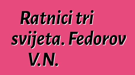 Ratnici tri svijeta. Fedorov V.N.