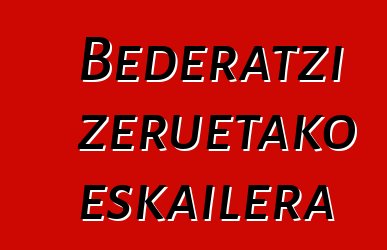 Bederatzi zeruetako eskailera