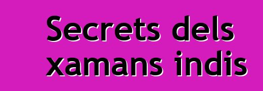 Secrets dels xamans indis