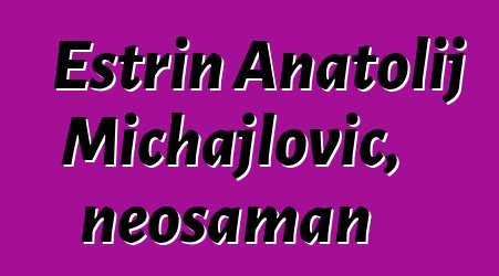 Estrin Anatolij Michajlovič, neošaman