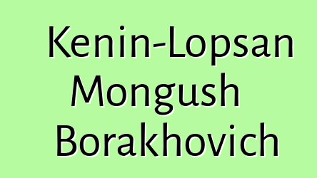 Kenin-Lopsan Mongush Borakhovich