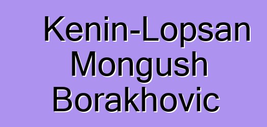 Kenin-Lopsan Mongush Borakhovič