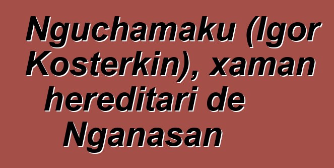 Nguchamaku (Igor Kosterkin), xaman hereditari de Nganasan