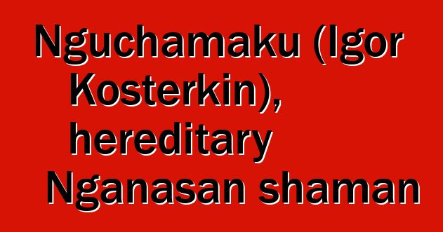 Nguchamaku (Igor Kosterkin), hereditary Nganasan shaman