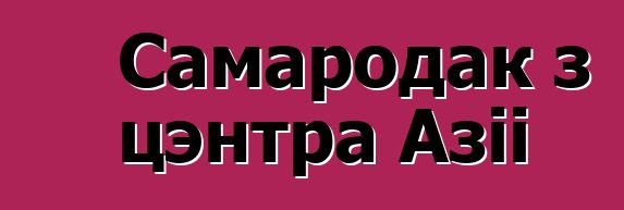 Самародак з цэнтра Азіі