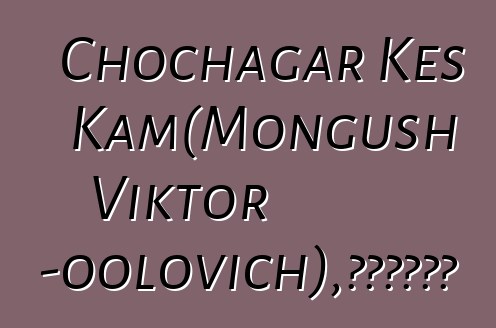 Chochagar Kes Kam（Mongush Viktor Chotpun-oolovich），世袭图瓦萨满