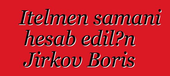 Itelmen şamanı hesab edilən Jirkov Boris