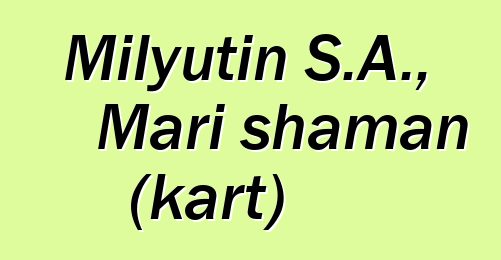 Milyutin S.A., Mari shaman (kart)