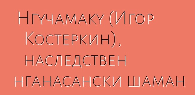 Нгучамаку (Игор Костеркин), наследствен нганасански шаман