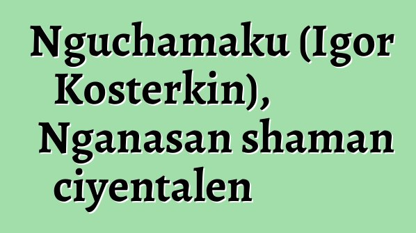 Nguchamaku (Igor Kosterkin), Nganasan shaman ciyɛntalen