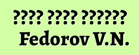 የሦስቱ ዓለማት ተዋጊዎች። Fedorov V.N.