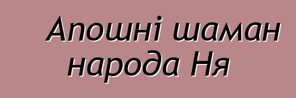 Апошні шаман народа Ня