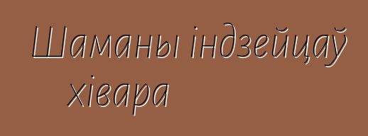 Шаманы індзейцаў хівара